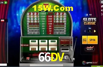 Tela de boas-vindas e lobby de jogos do aplicativo 66DV
